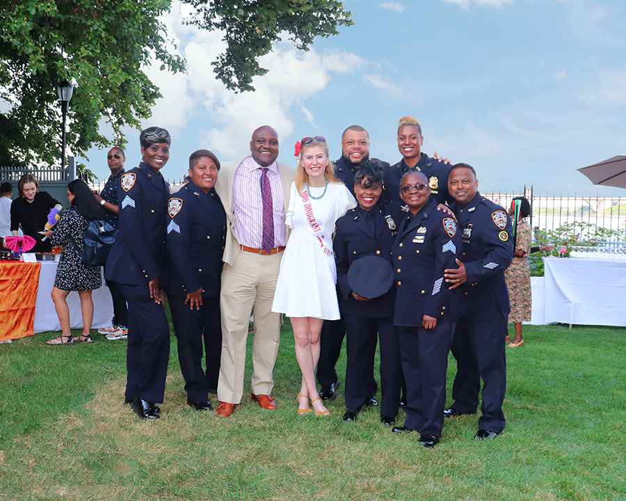 Caribbean heritage celebration - Gracie Mansion, Mayor Eric Adams - Edmund J Small Sergeant benevolent association