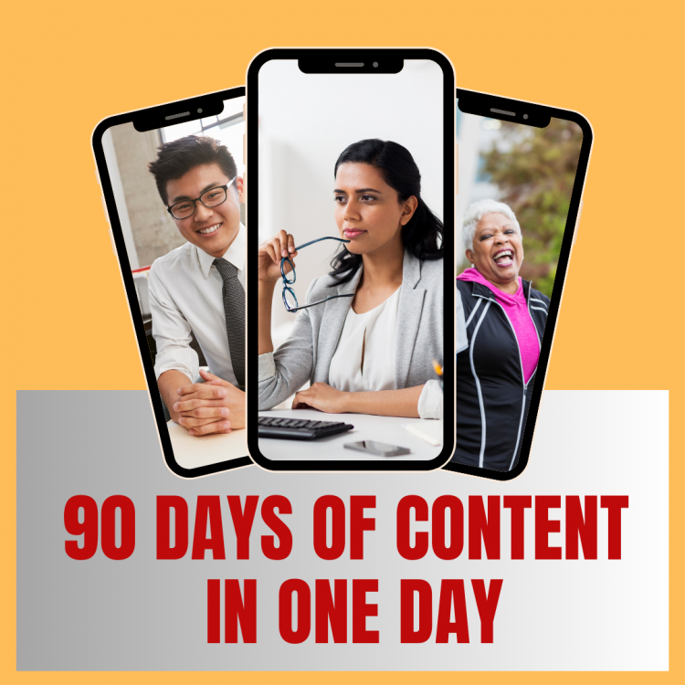 90 Days of Content in one Day