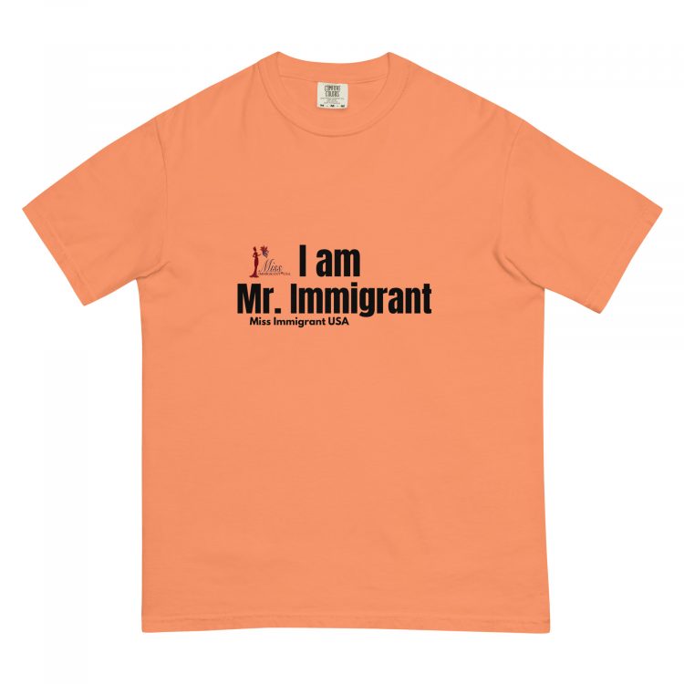 Unisex garment-dyed heavyweight t-shirt I am an immigrant - Image 6