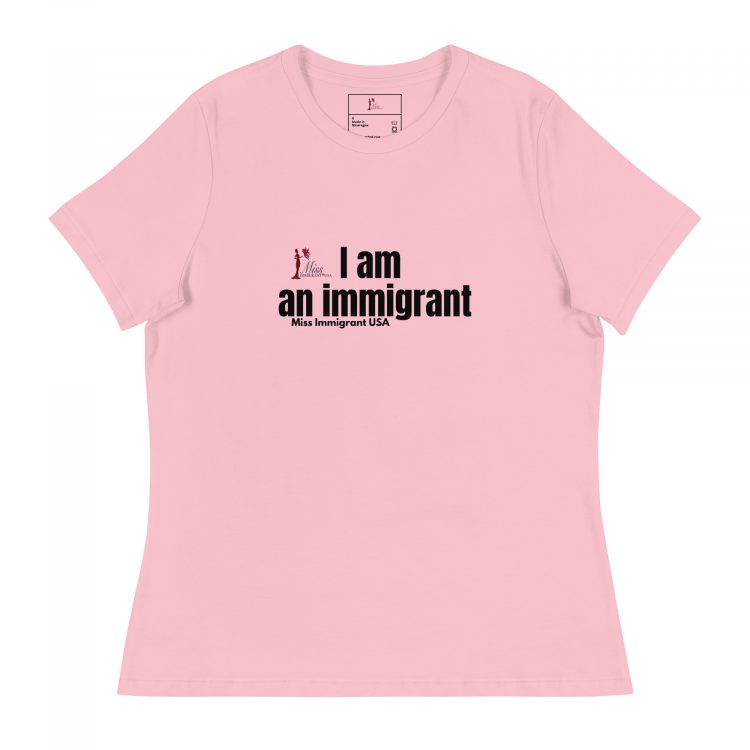 Women's Relaxed T-Shirt I am an immigrant - Image 5