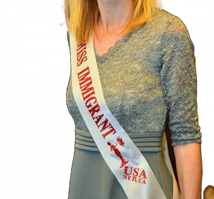 miss immigrant usa sash